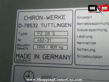 فرز سی ان سی سه محور Chiron fz 08 s ساخت المان